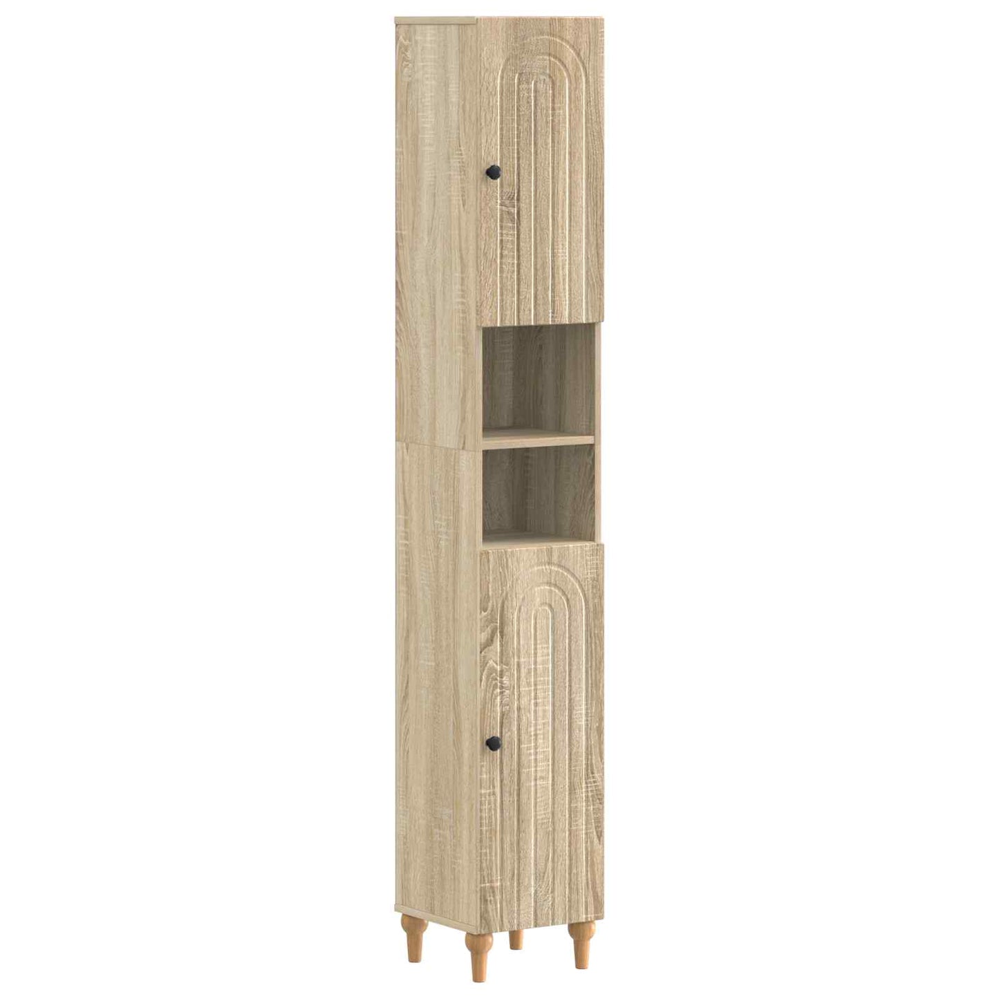vidaXL 2 Piece Bathroom Cabinet Set ALKMAAR Sonoma Oak Engineered Wood