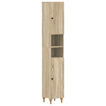 vidaXL 2 Piece Bathroom Cabinet Set ALKMAAR Sonoma Oak Engineered Wood