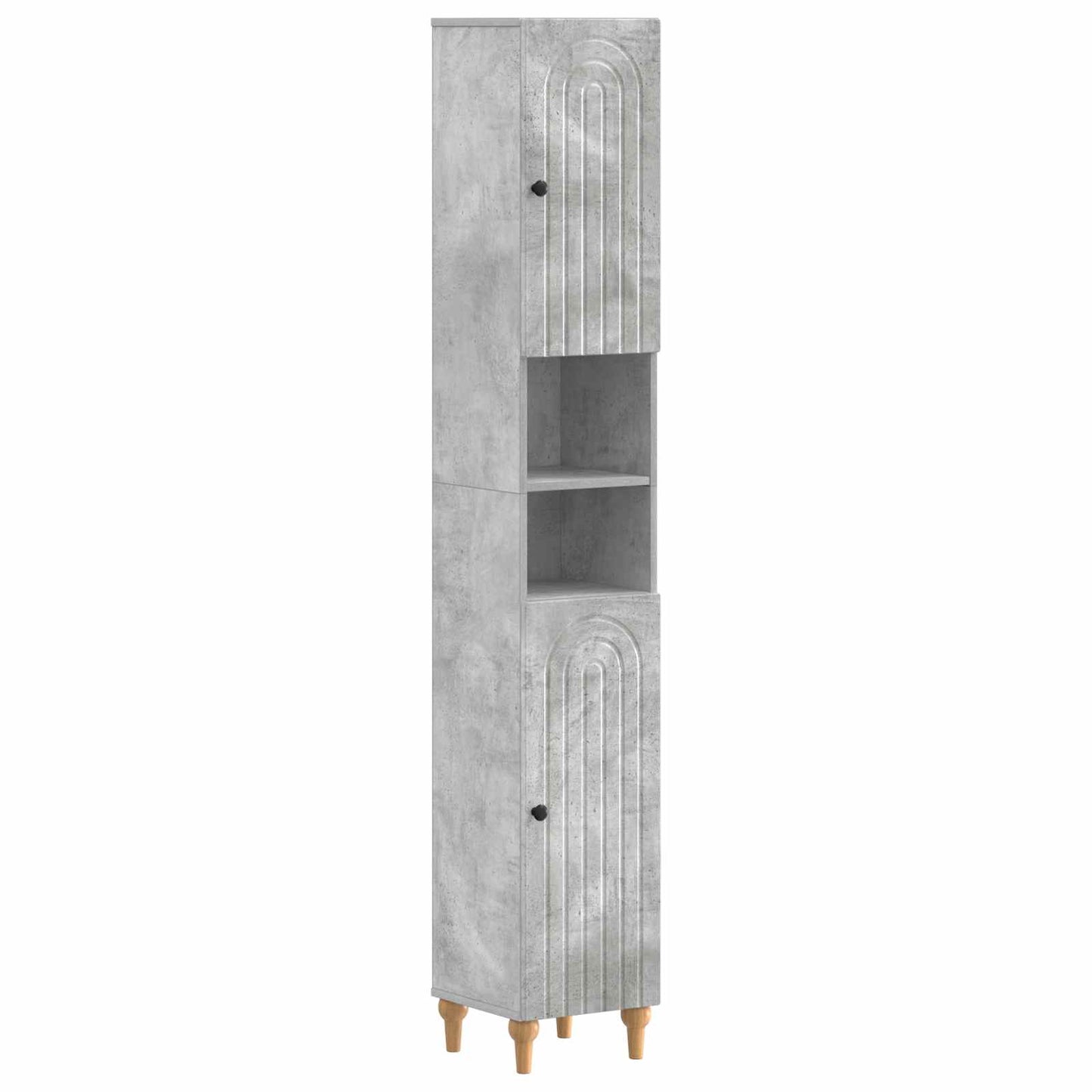 vidaXL 2 Piece Bathroom Cabinet Set ALKMAAR Concrete Grey