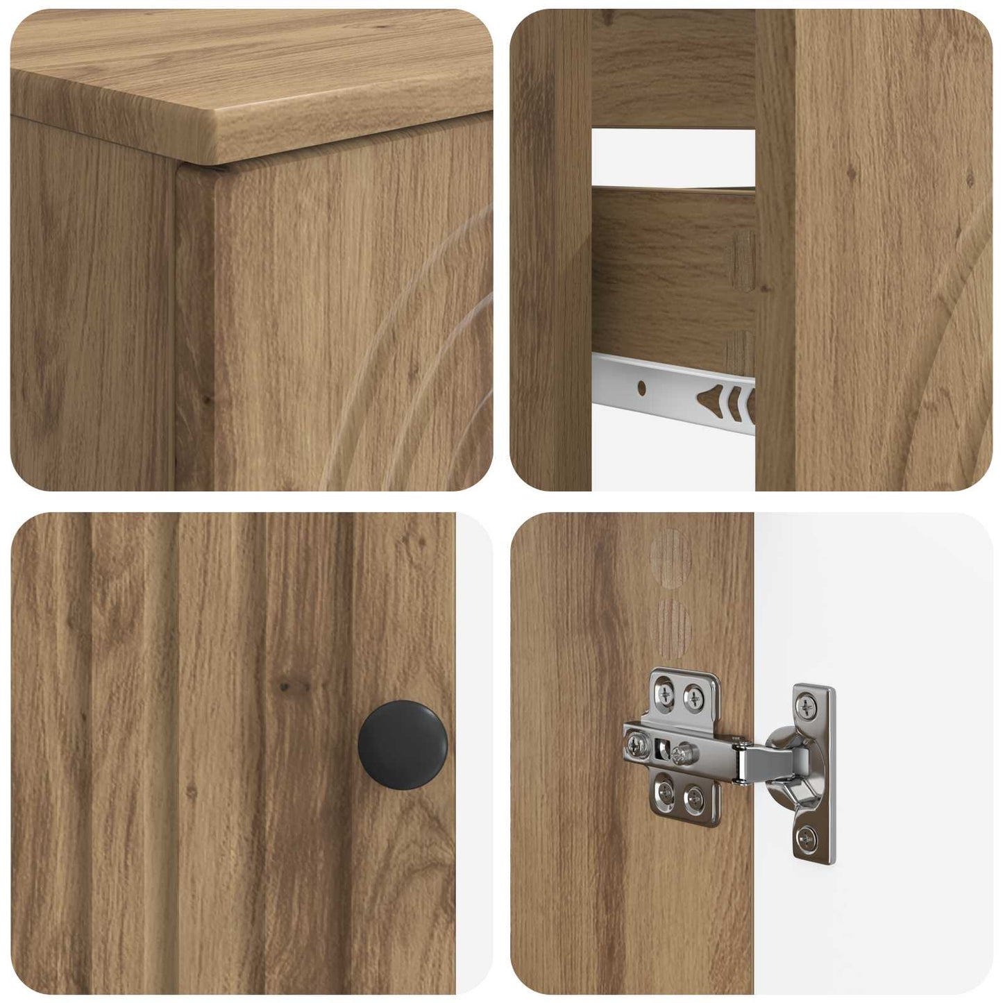 vidaXL 2 Piece Bathroom Cabinet Set ALKMAAR Artisan Oak