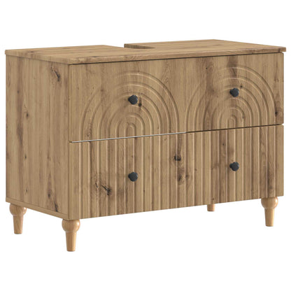 vidaXL 2 Piece Bathroom Cabinet Set ALKMAAR Artisan Oak
