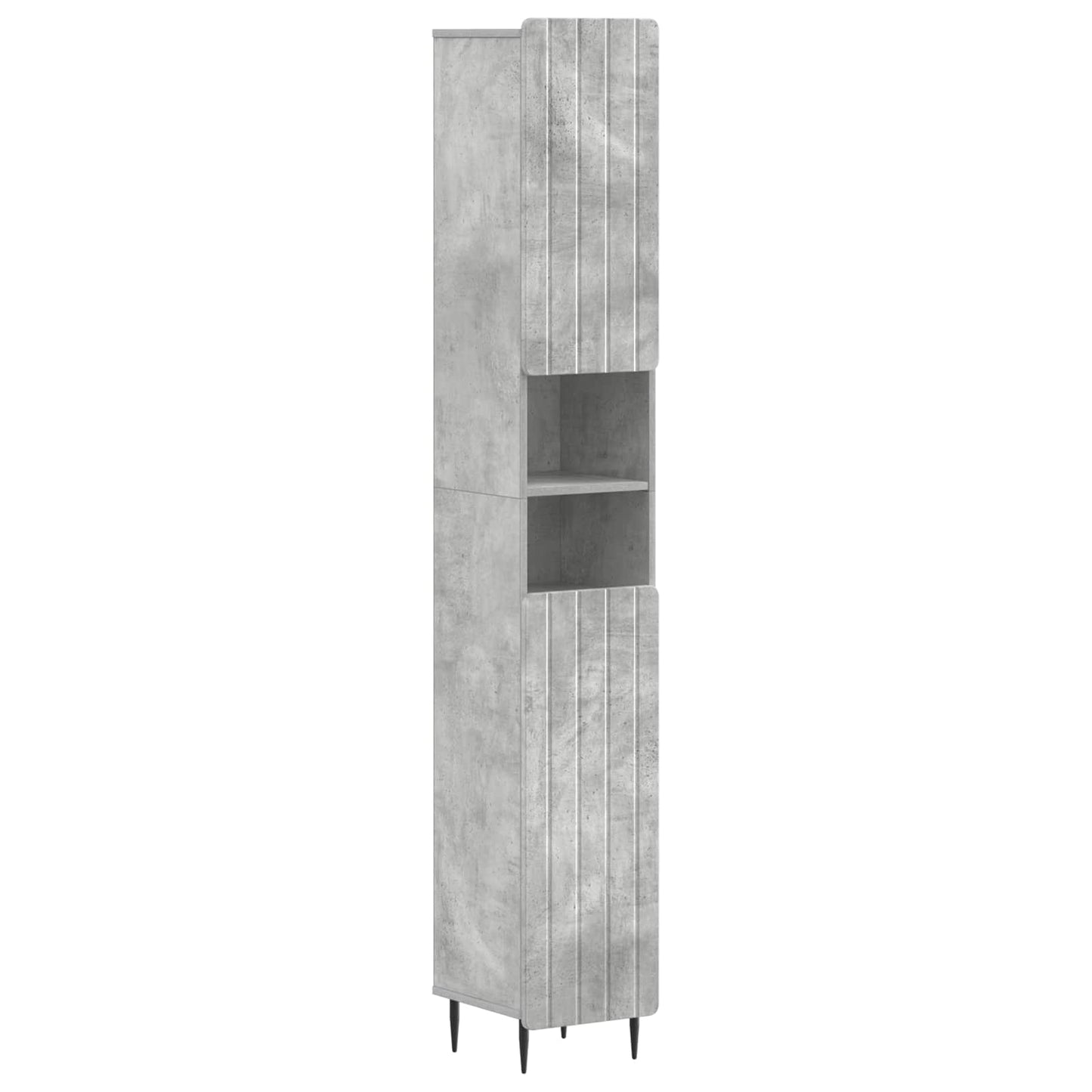 vidaXL 2 Piece Bathroom Cabinet Set ZWOLLE Concrete Grey