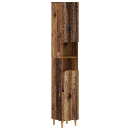 vidaXL 2 Piece Bathroom Cabinet Set ARNHEM Old Wood Engineered Wood