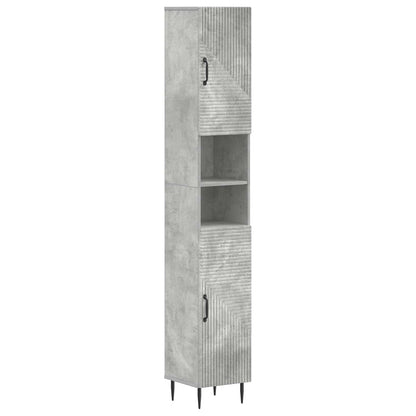 vidaXL 2 Piece Bathroom Cabinet Set HAARLEM Concrete Grey