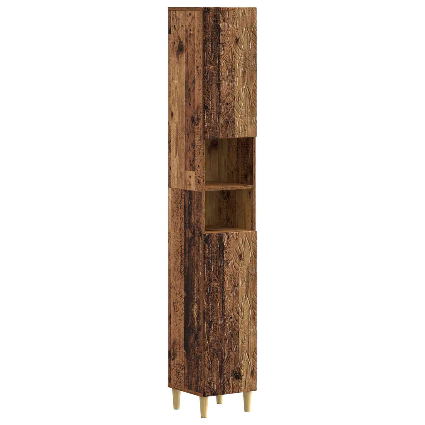 vidaXL 2 Piece Bathroom Cabinet Set DELFT Old Wood Engineered Wood