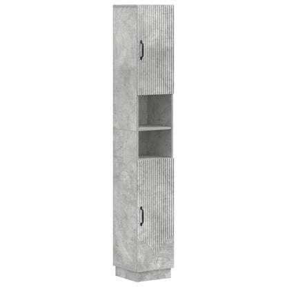 vidaXL 2 Piece Bathroom Cabinet Set HOORN Concrete Grey