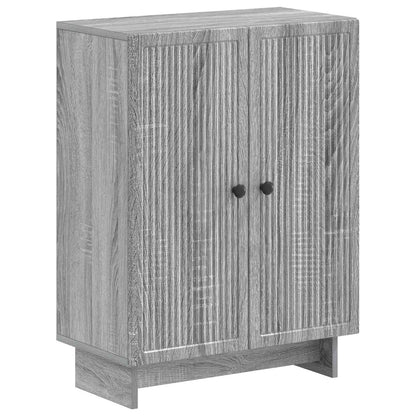 vidaXL 2 Piece Bathroom Cabinet Set EDE Grey Sonoma Engineered Wood