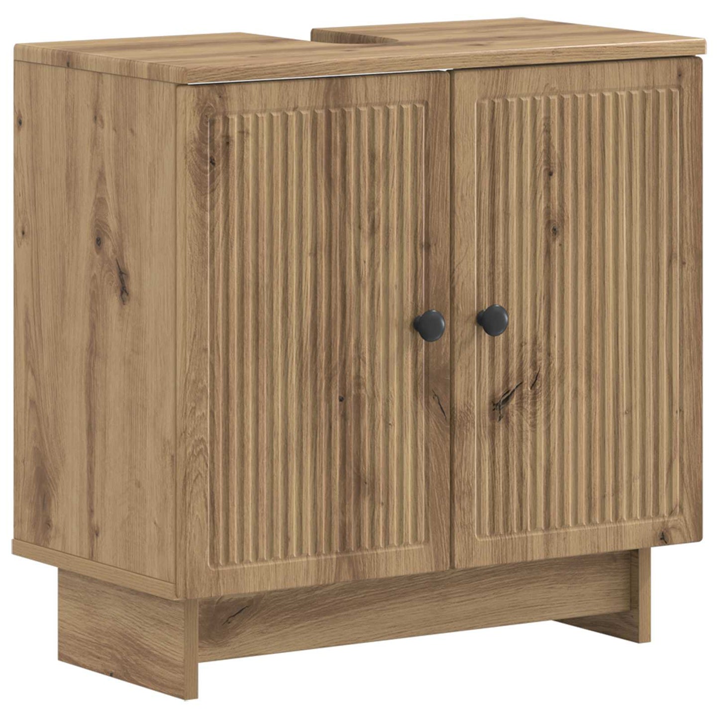 vidaXL 2 Piece Bathroom Cabinet Set EDE Artisan Oak Engineered Wood