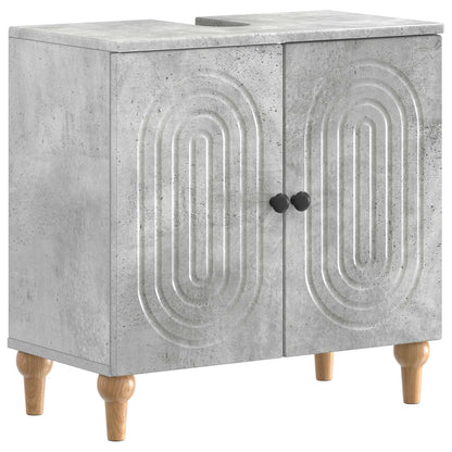 vidaXL 2 Piece Bathroom Cabinet Set ALKMAAR Concrete Grey