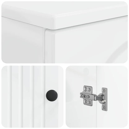 vidaXL 2 Piece Bathroom Cabinet Set ALKMAAR High Gloss White