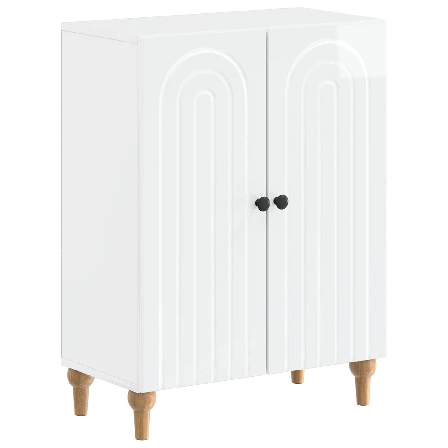 vidaXL 2 Piece Bathroom Cabinet Set ALKMAAR High Gloss White