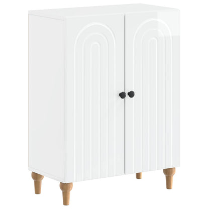 vidaXL 2 Piece Bathroom Cabinet Set ALKMAAR High Gloss White
