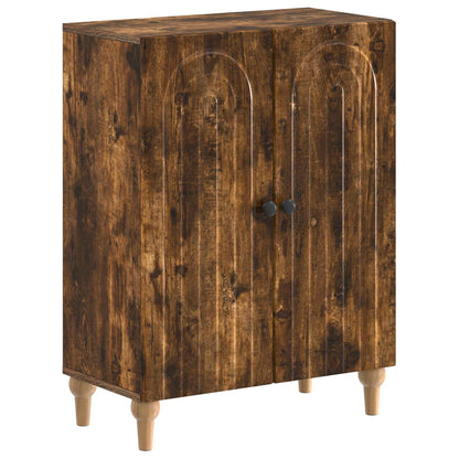 vidaXL 2 Piece Bathroom Cabinet Set ALKMAAR Smoked Oak Engineered Wood