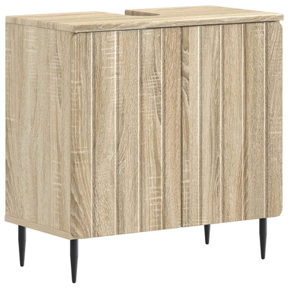 vidaXL 2 Piece Bathroom Cabinet Set ZWOLLE Sonoma Oak Engineered Wood