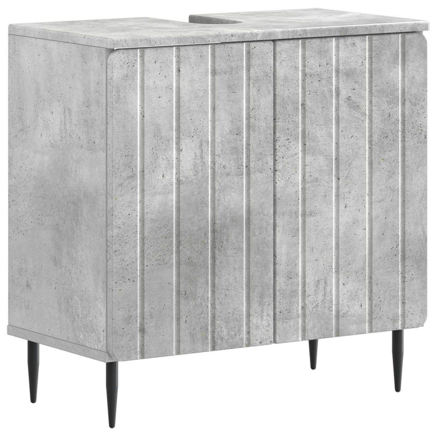 vidaXL 2 Piece Bathroom Cabinet Set ZWOLLE Concrete Grey