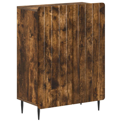 vidaXL 2 Piece Bathroom Cabinet Set ZWOLLE Smoked Oak Engineered Wood
