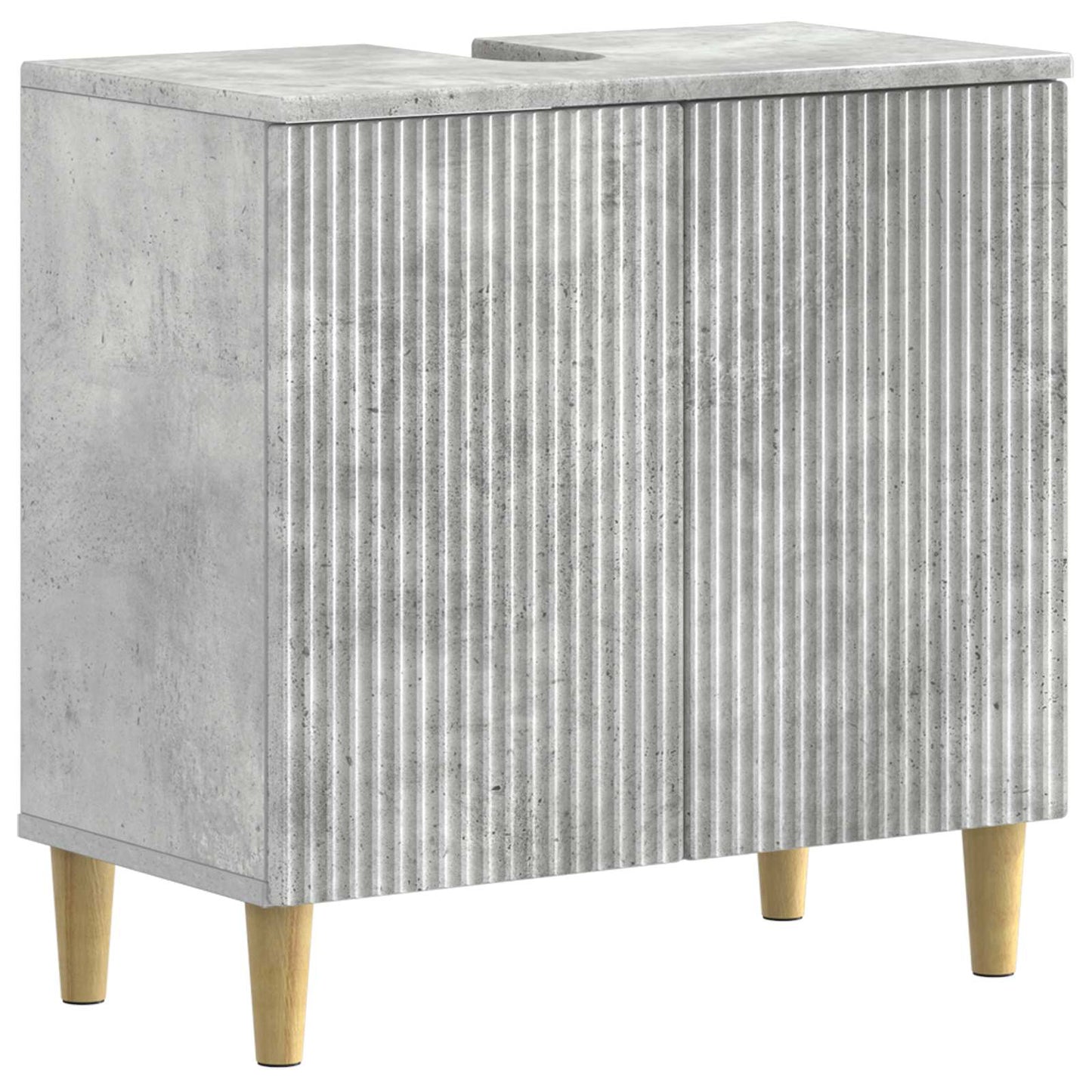 vidaXL 2 Piece Bathroom Cabinet Set ARNHEM Concrete Grey