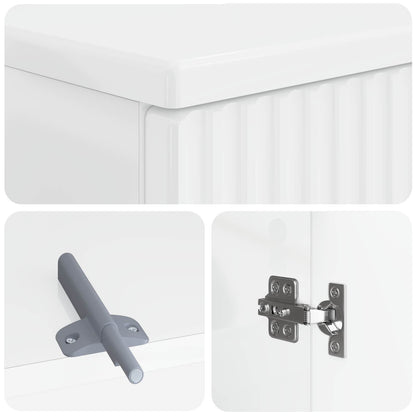 vidaXL 2 Piece Bathroom Cabinet Set ARNHEM High Gloss White
