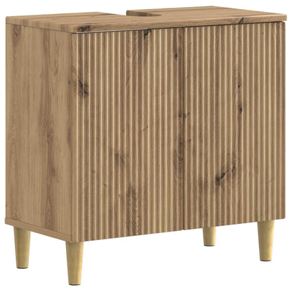 vidaXL 2 Piece Bathroom Cabinet Set ARNHEM Artisan Oak Engineered Wood