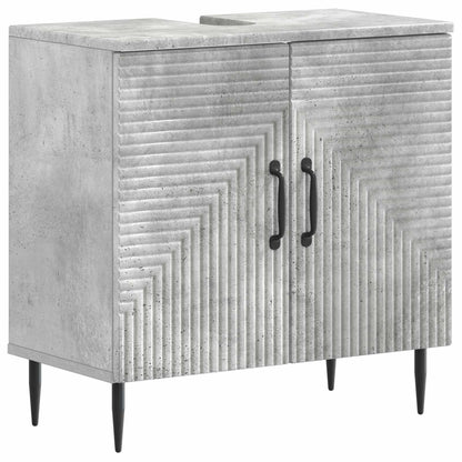 vidaXL 2 Piece Bathroom Cabinet Set HAARLEM Concrete Grey