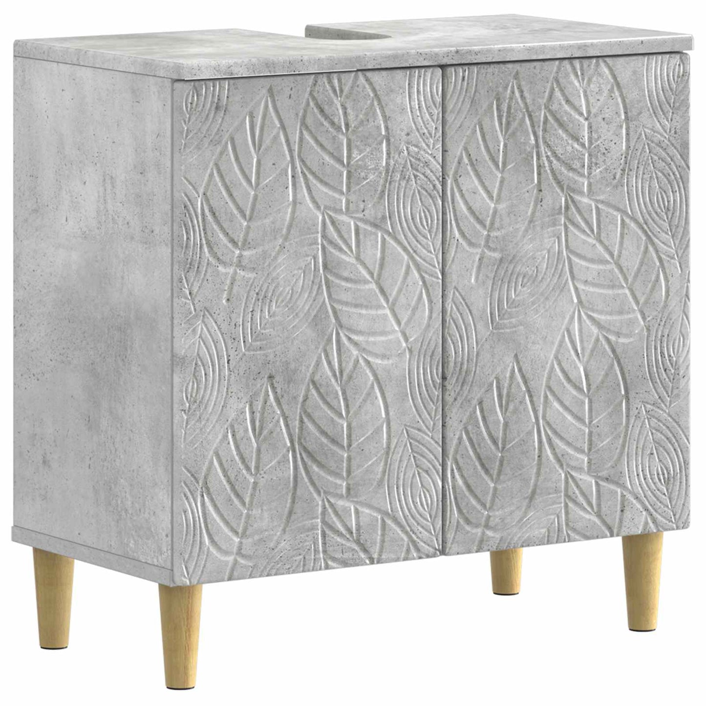 vidaXL 2 Piece Bathroom Cabinet Set DELFT Concrete Grey