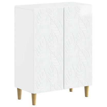 vidaXL 2 Piece Bathroom Cabinet Set DELFT High Gloss White
