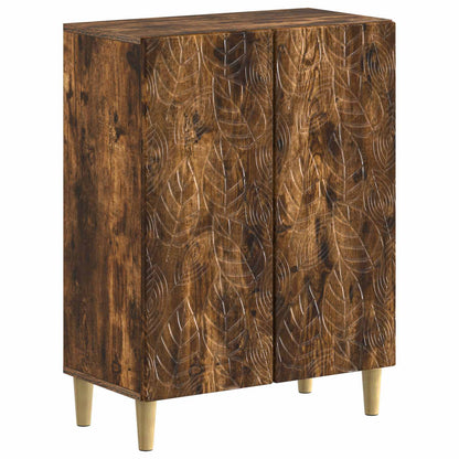 vidaXL 2 Piece Bathroom Cabinet Set DELFT Smoked Oak Engineered Wood