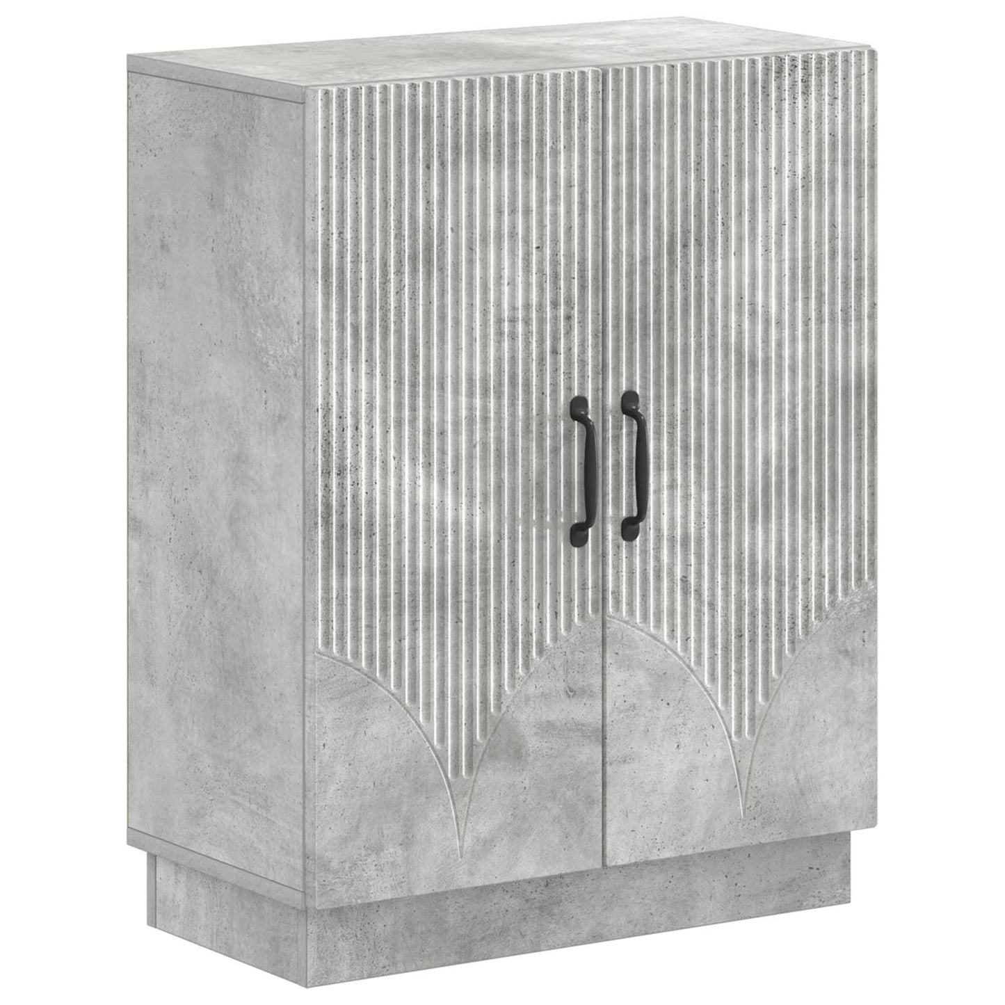 vidaXL 2 Piece Bathroom Cabinet Set HOORN Concrete Grey