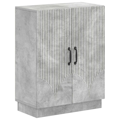 vidaXL 2 Piece Bathroom Cabinet Set HOORN Concrete Grey