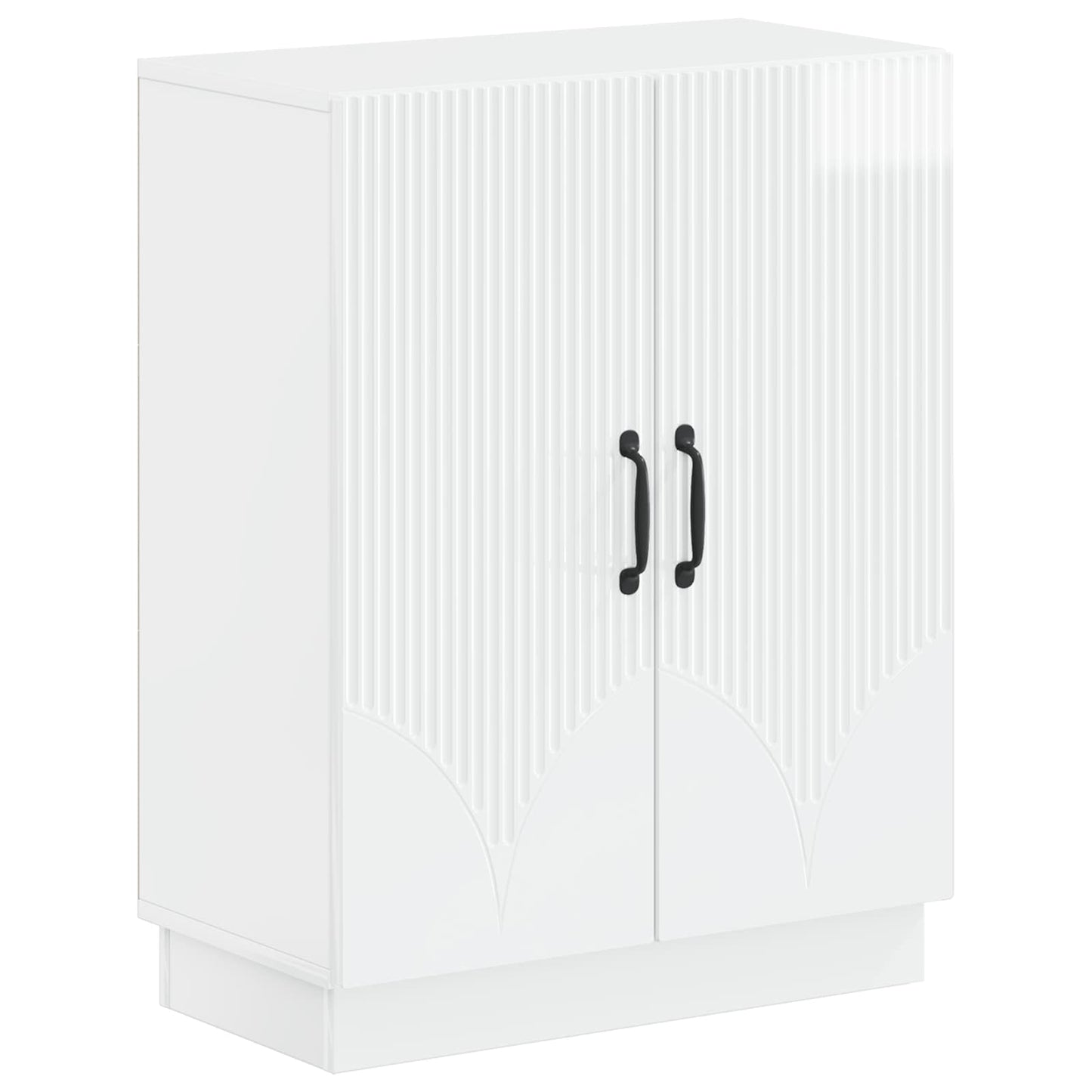 vidaXL 2 Piece Bathroom Cabinet Set HOORN High Gloss White