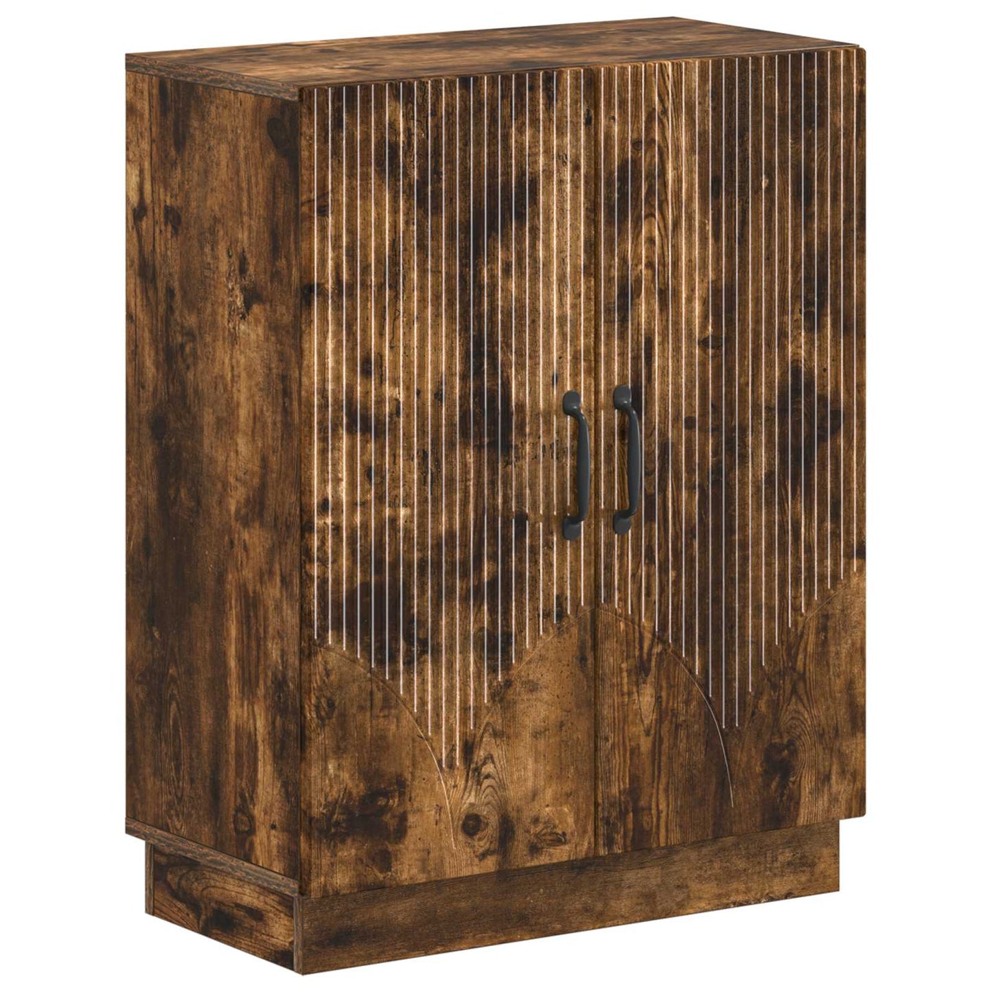 vidaXL 2 Piece Bathroom Cabinet Set HOORN Smoked Oak Engineered Wood