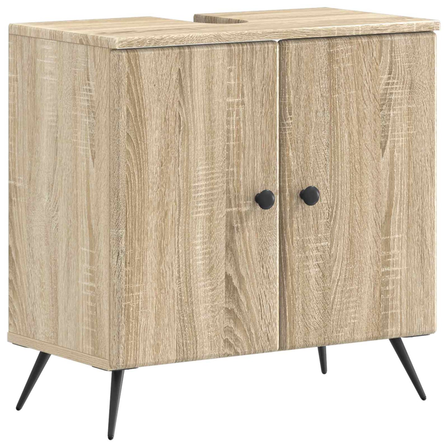 vidaXL 2 Piece Bathroom Cabinet Set BREDA Sonoma Oak Engineered Wood