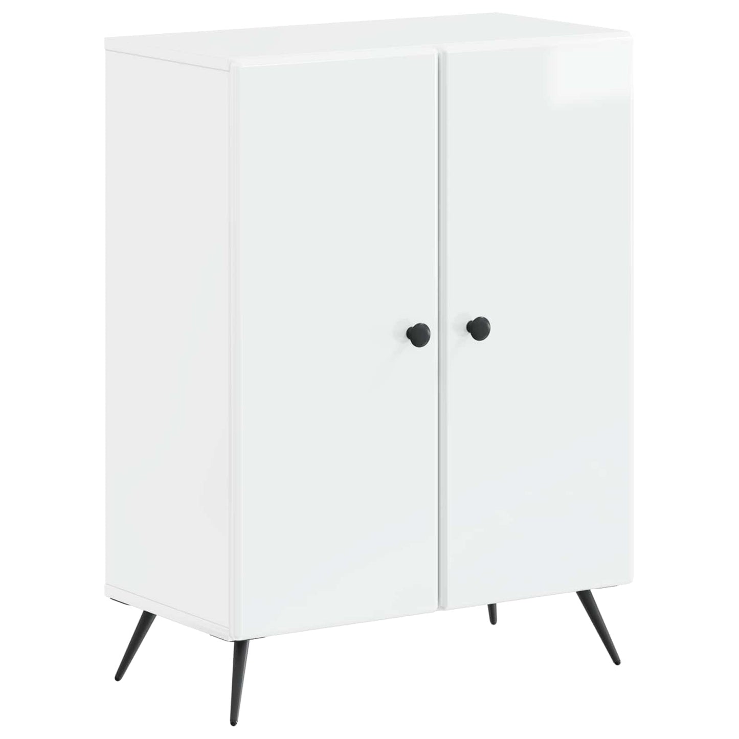 vidaXL 2 Piece Bathroom Cabinet Set BREDA High Gloss White