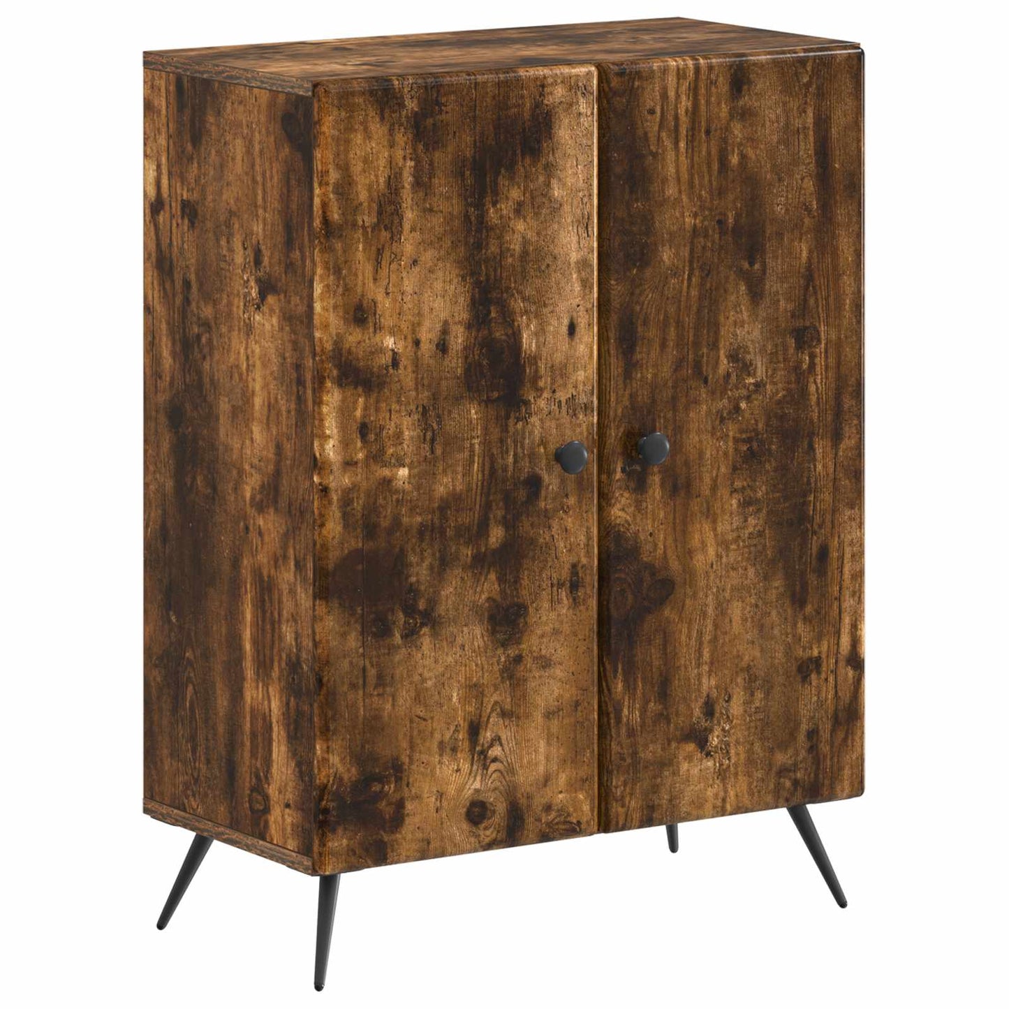 vidaXL 2 Piece Bathroom Cabinet Set BREDA Smoked Oak Engineered Wood