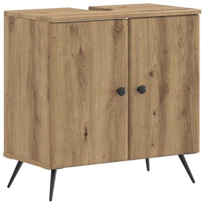 vidaXL 2 Piece Bathroom Cabinet Set BREDA Artisan Oak Engineered Wood