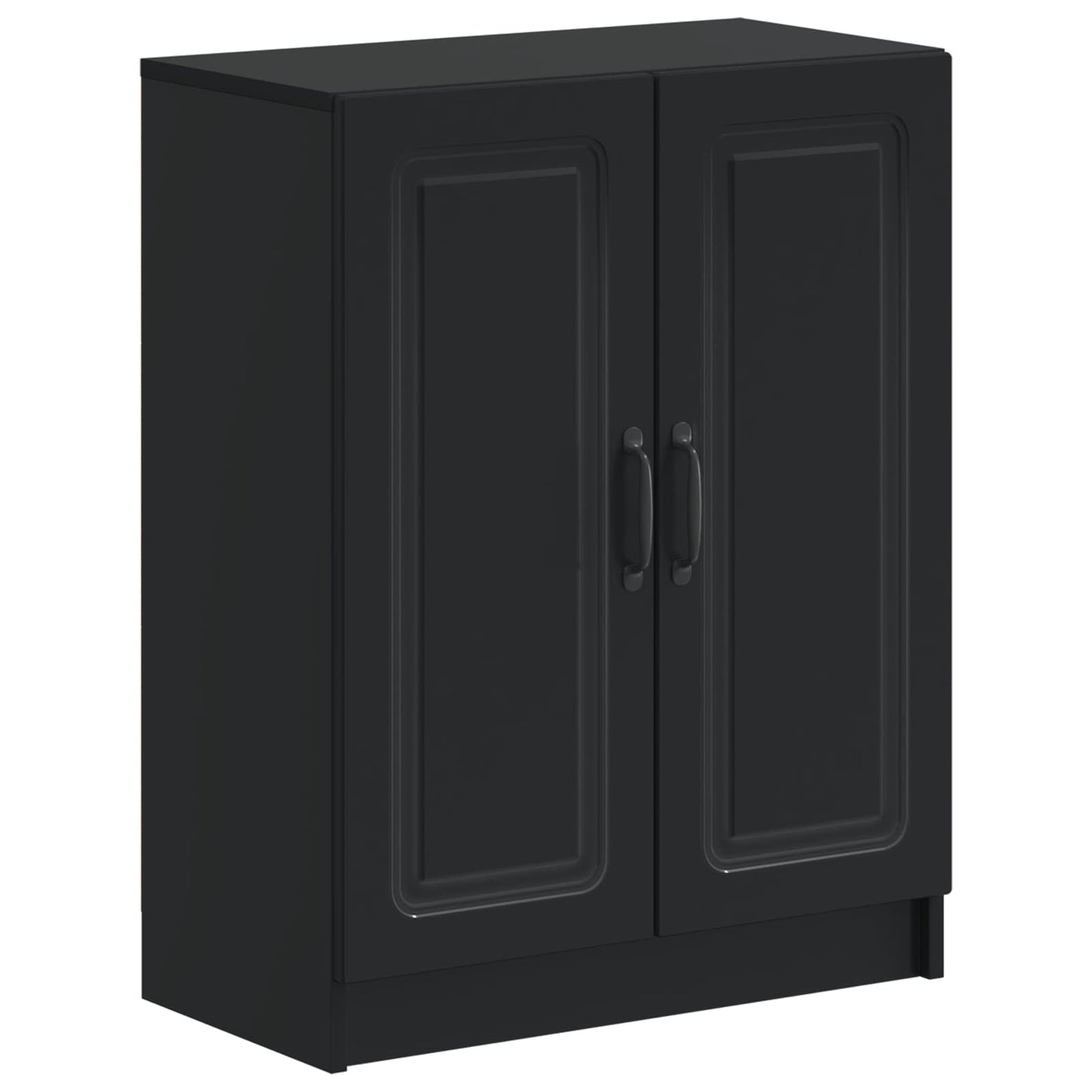 vidaXL 2 Piece Bathroom Cabinet Set UTRECHT Black Engineered Wood