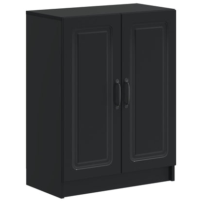 vidaXL 2 Piece Bathroom Cabinet Set UTRECHT Black Engineered Wood