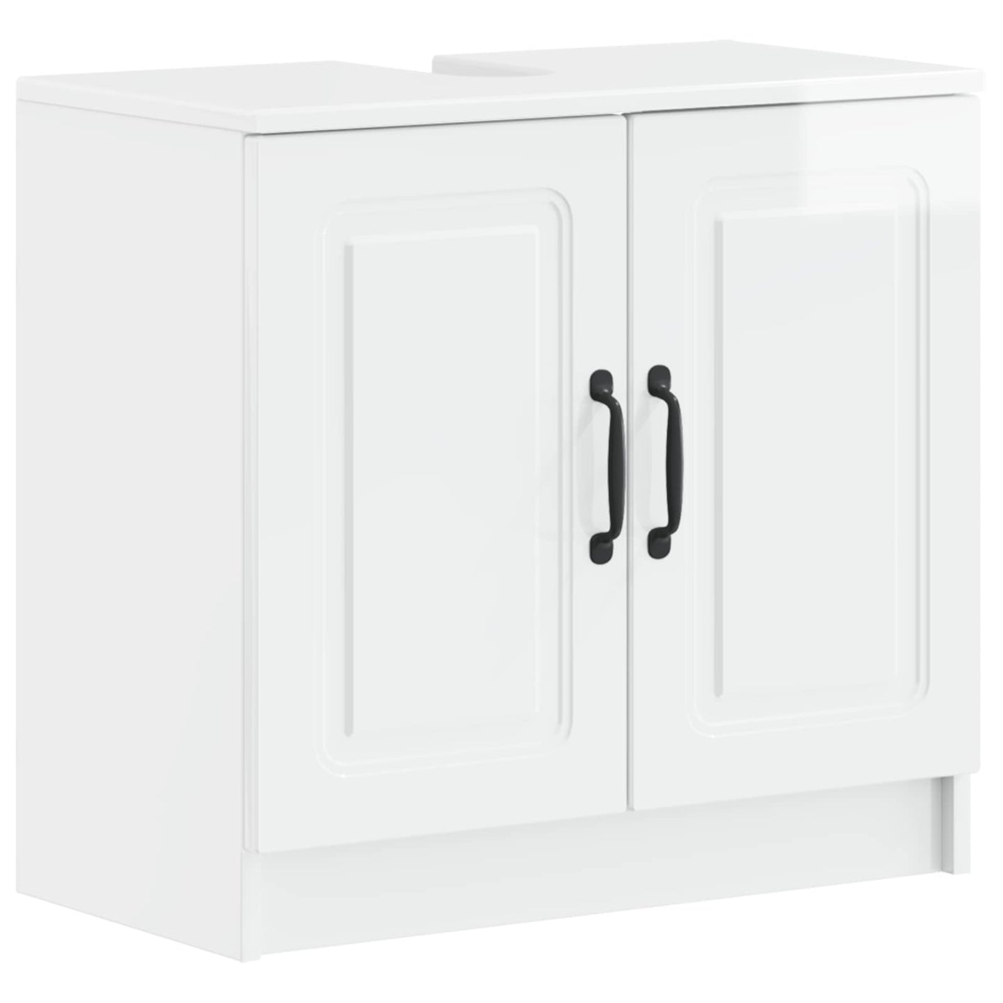 vidaXL 2 Piece Bathroom Cabinet Set UTRECHT High Gloss White