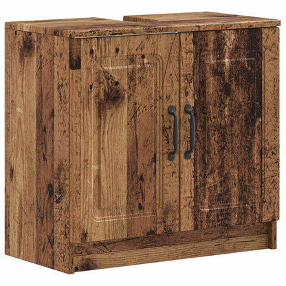 vidaXL 2 Piece Bathroom Cabinet Set UTRECHT Old Wood Engineered Wood