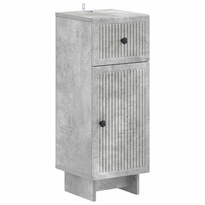 vidaXL 3 Piece Bathroom Cabinet Set EDE Concrete Grey Engineered Wood