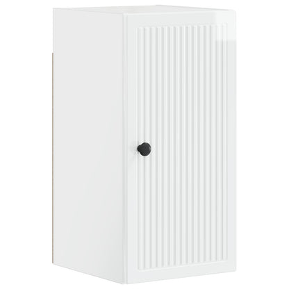 vidaXL 3 Piece Bathroom Cabinet Set EDE High Gloss White