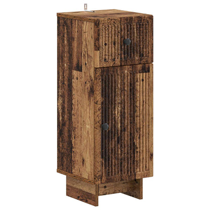 vidaXL 3 Piece Bathroom Cabinet Set EDE Old Wood Engineered Wood