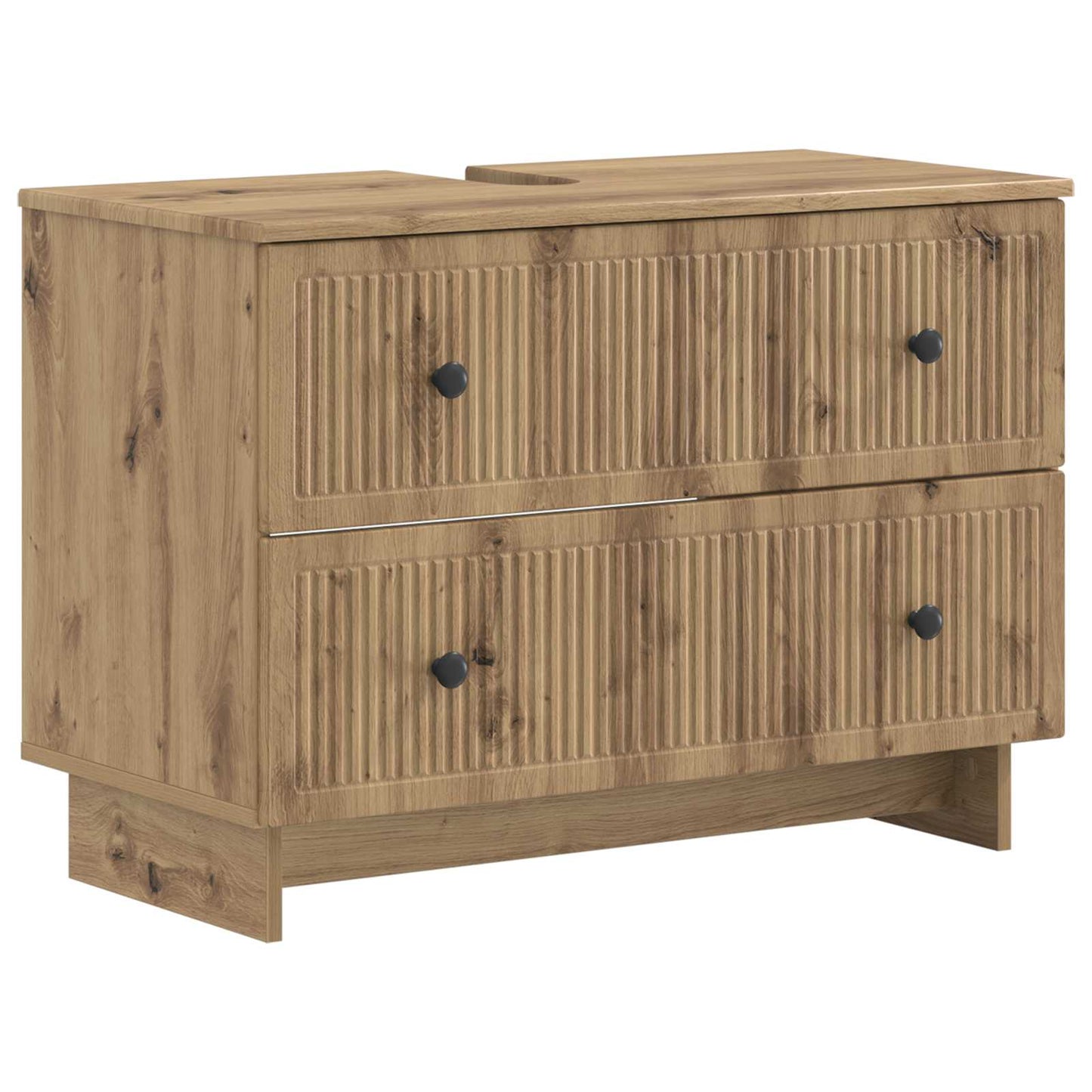 vidaXL 3 Piece Bathroom Cabinet Set EDE Artisan Oak Engineered Wood