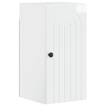 vidaXL 3 Piece Bathroom Cabinet Set ALKMAAR High Gloss White