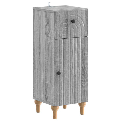 vidaXL 3 Piece Bathroom Cabinet Set ALKMAAR Grey Sonoma