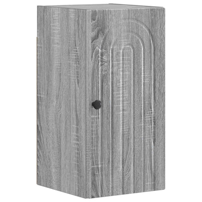vidaXL 3 Piece Bathroom Cabinet Set ALKMAAR Grey Sonoma