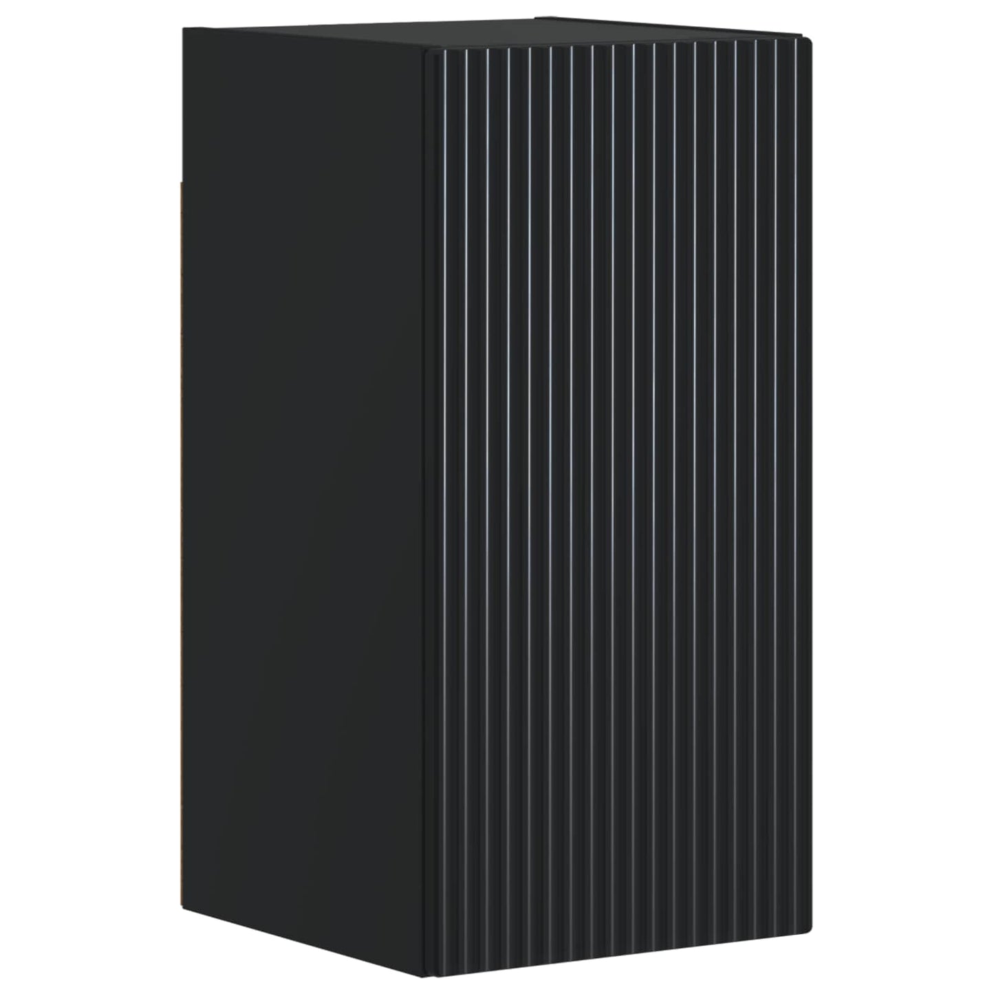 vidaXL 3 Piece Bathroom Cabinet Set ARNHEM Black Engineered Wood