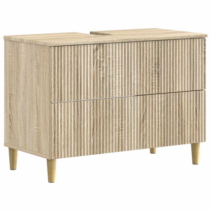 vidaXL 3 Piece Bathroom Cabinet Set ARNHEM Sonoma Oak Engineered Wood