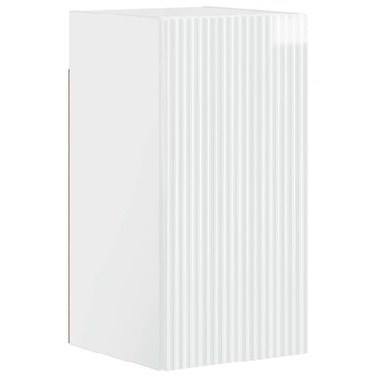 vidaXL 3 Piece Bathroom Cabinet Set ARNHEM High Gloss White