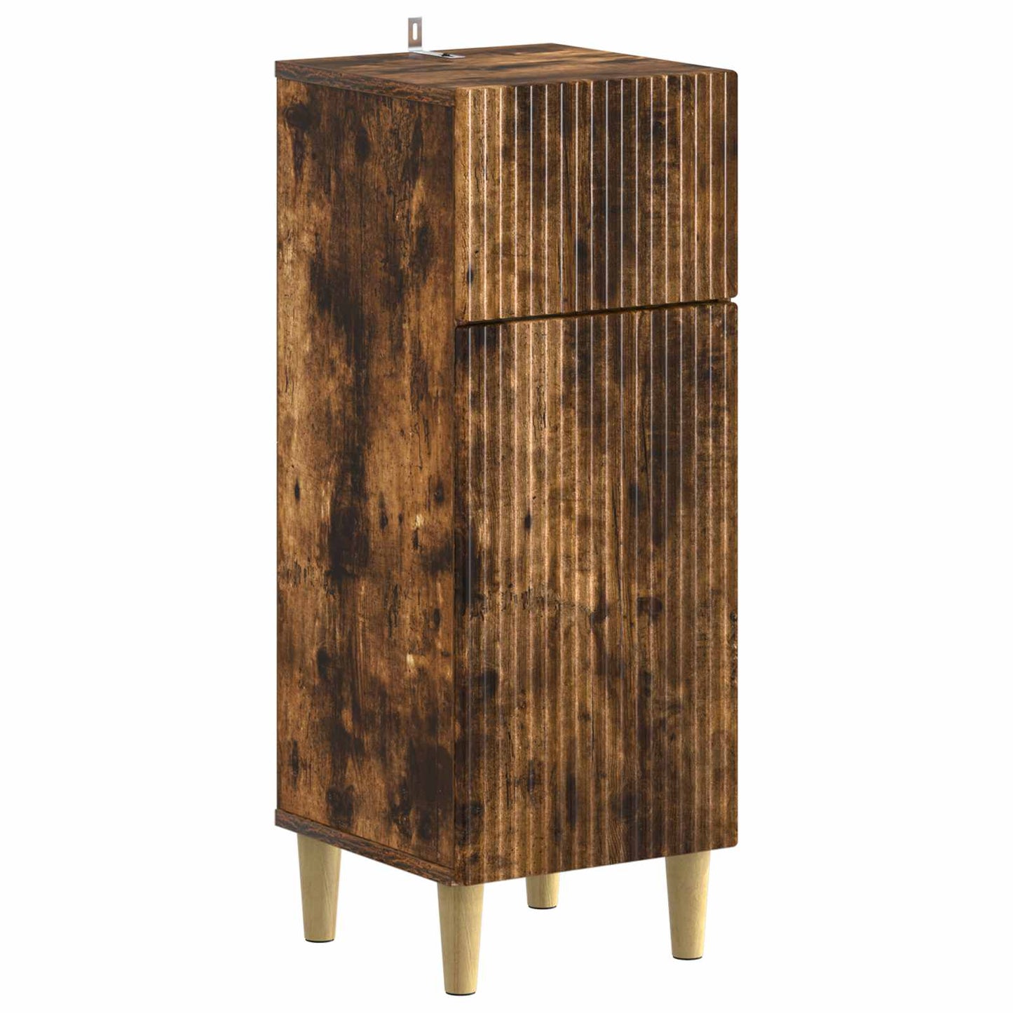 vidaXL 3 Piece Bathroom Cabinet Set ARNHEM Smoked Oak Engineered Wood